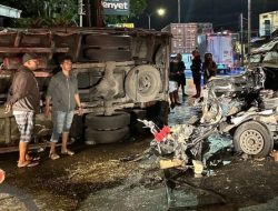 Sopir Pikap Tewas Tabrak Truk Usai Terobos Bangjo di Mojosongo Boyolali