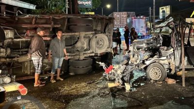 Sopir Pikap Tewas Tabrak Truk Usai Terobos Bangjo di Mojosongo Boyolali